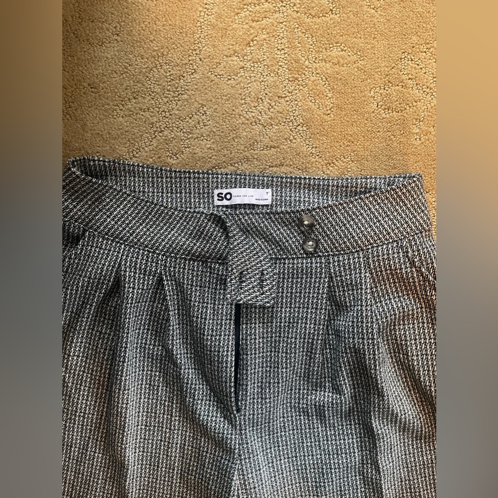 A wide leg, pleaded pant. Fits really well at the waist, (high wasted). - Picture 4 of 8